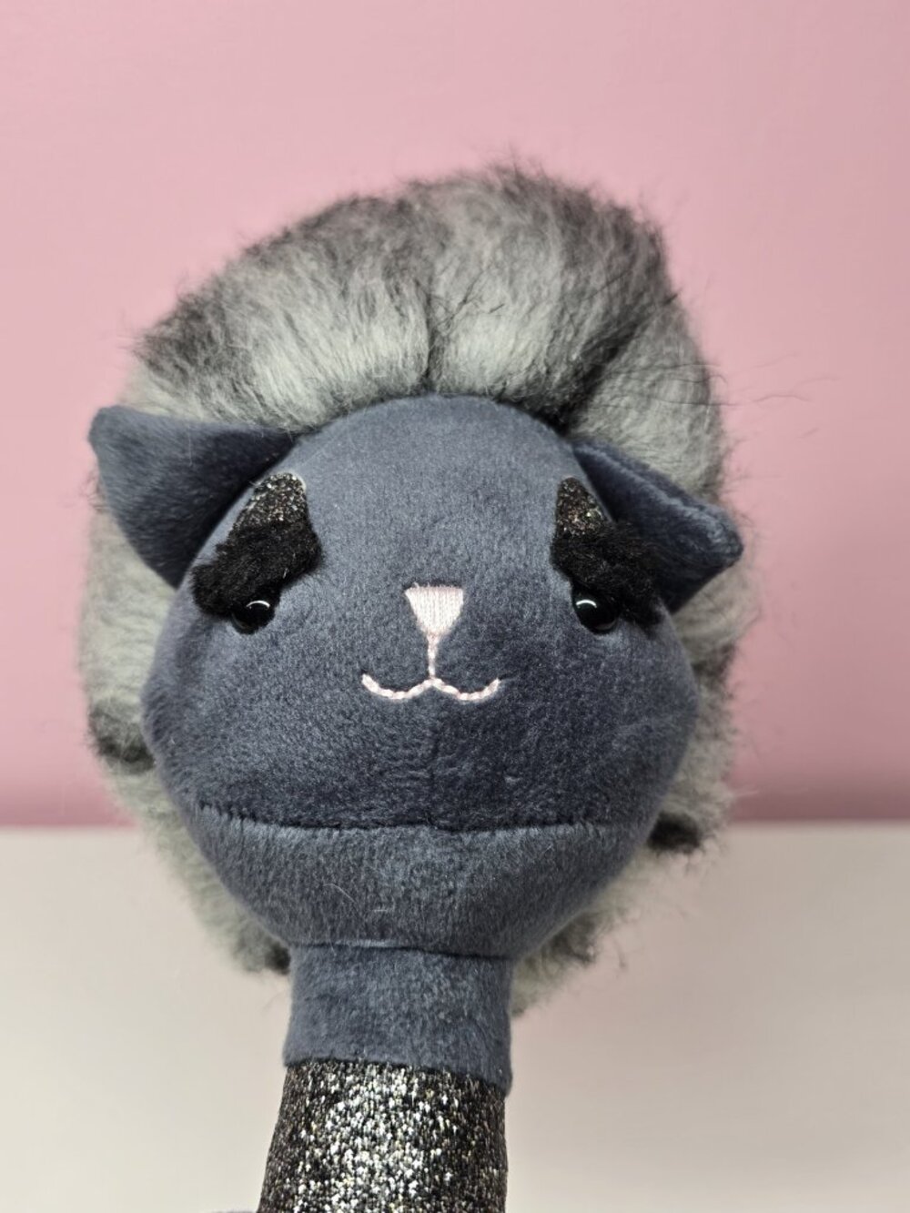 Jellycat Swellegant Kitty Cat Elegant Fancy Fluffy Glitter Plush 14"-Matted Hair - Picture 16 of 16